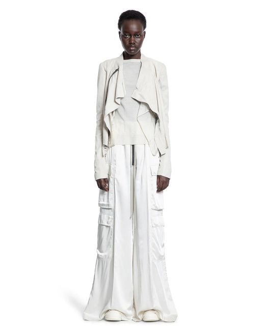 Rick Owens White Hollywood Cargobelas