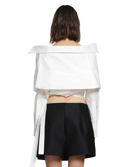Balenciaga White Wrap Shirt