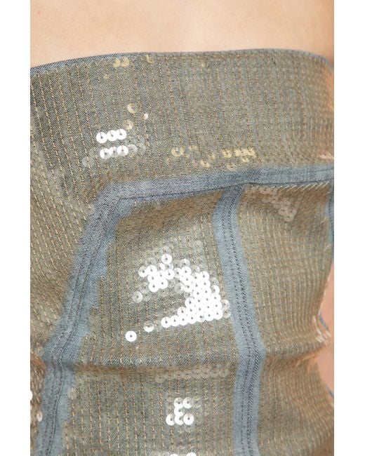 Rick Owens Gray Temple Bustier Top