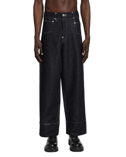Junya Watanabe Black X Levi's Linen Denim Trousers for men