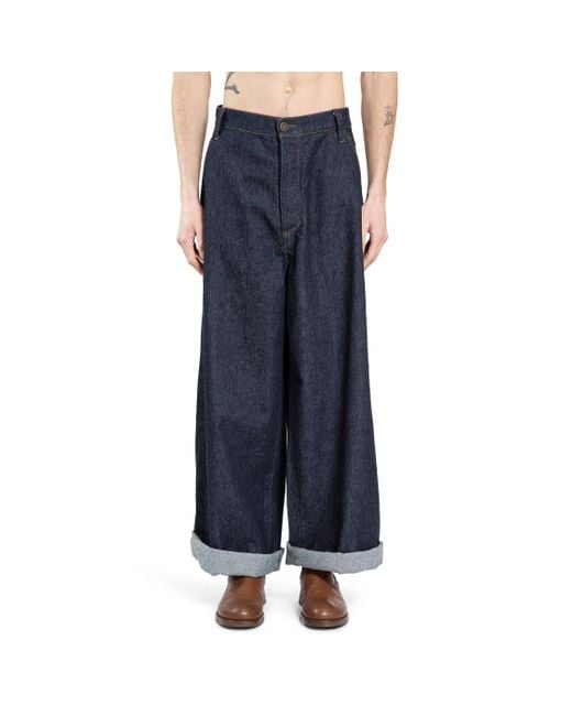 Uma Wang Blue Jeans A Zampa for men