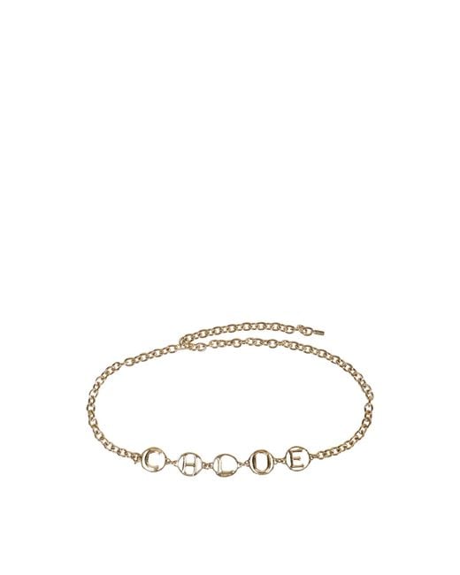 Chloé Metallic Script Jewelry Belt