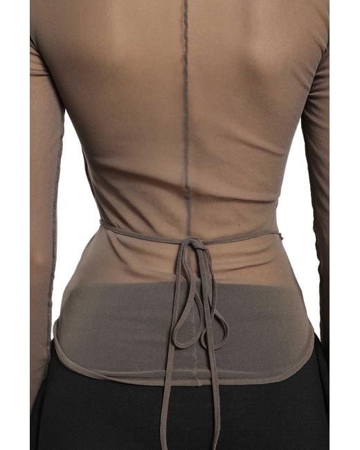 Lemaire Brown Ballerina Knotted Top