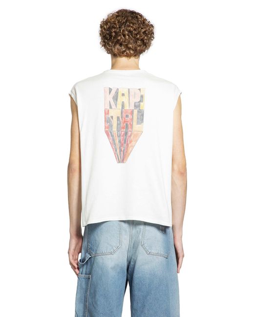 Kapital White 20/-Jersey Non -Sleeve Big T for men