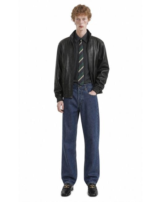 Valentino Black Vgold Nylon Gabardine Jacket for men