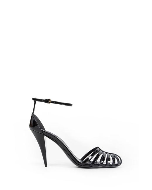 Givenchy White Cage Sandals
