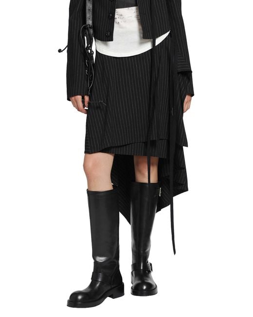 Ann Demeulemeester Black Birit Wrap Skirt