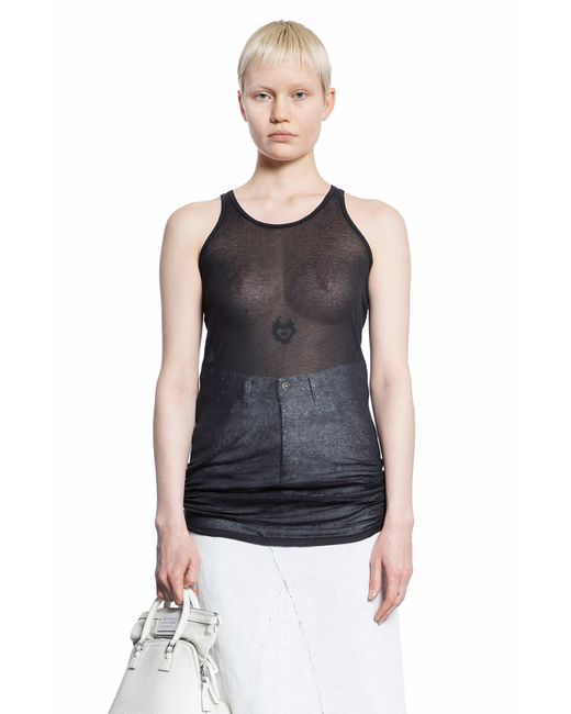 Maison Margiela Blue Tank Tops