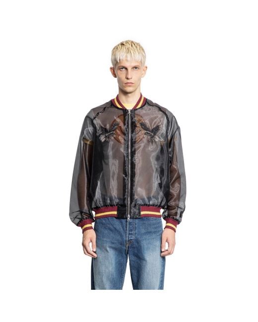 Kapital Sheer Pearl Mosquito Guard Souvenir Jacket in Black for