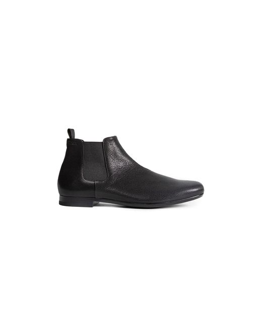 Prada Black Leather Chelsea Boots for men