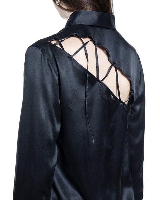 Ann Demeulemeester Blue Lais Shirt