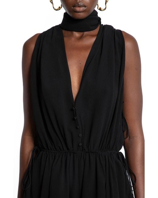 Chloé Black V-Neck Jumpsuit
