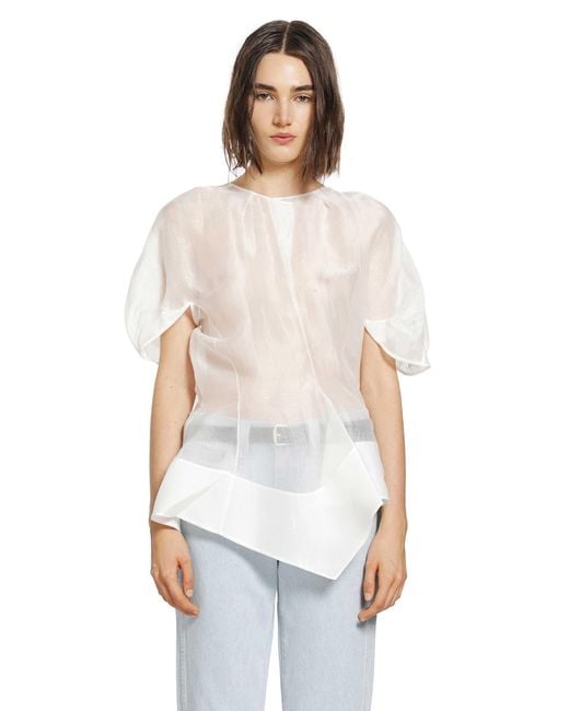 Khaite White Rumi Top