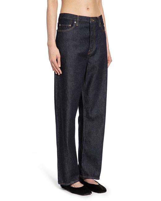 Totême  Blue Twisted Seam Full Length Jeans