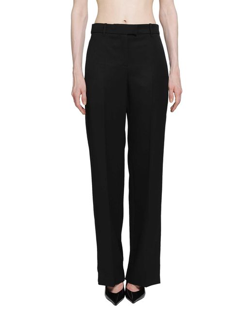 McQueen Black Tuxedo Trousers