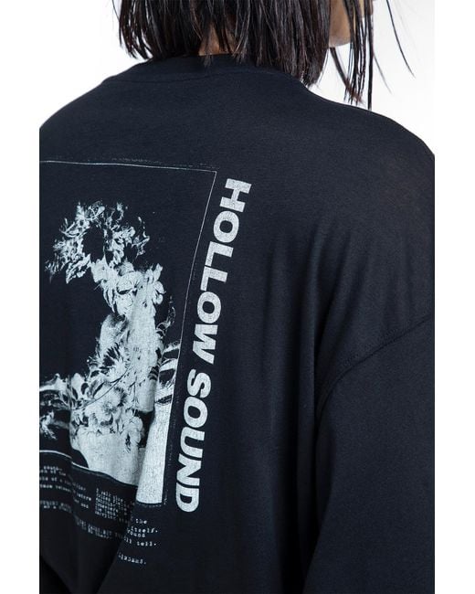 Ann Demeulemeester Blue Emil 'Hollow Sound' Long Sleeve T-Shirt for men