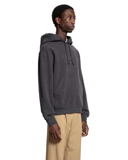 Saint Laurent Black Cassandre Hoodie for men
