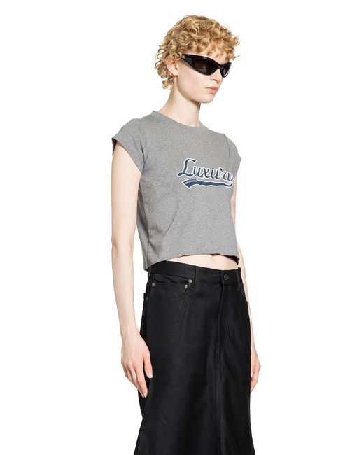 Balenciaga Black Luxury Script Shrunk T-shirt