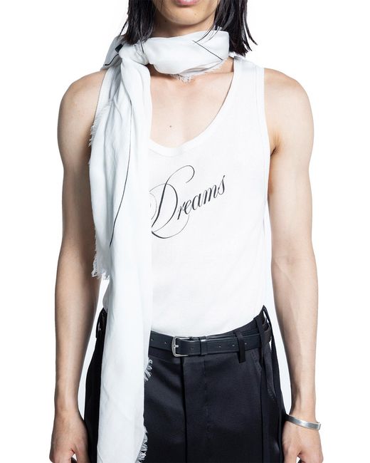 Ann Demeulemeester White Seva Dreams Tank Top for men