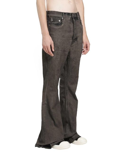 Rick Owens Gray Tower Bolan Bootcut for men