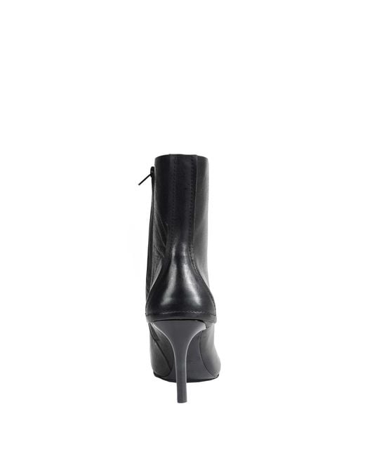 Capasa Black Nappa Leather Ankle Boots