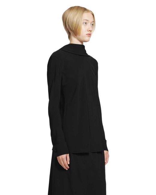 The Row Black Evo Blouse