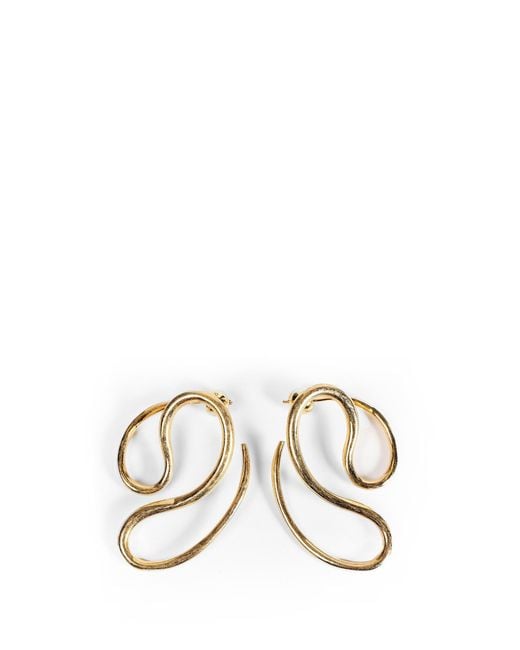 Panconesi Metallic P Continua Earrings for men