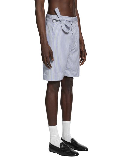 Givenchy Blue Striped Bermuda Shorts for men
