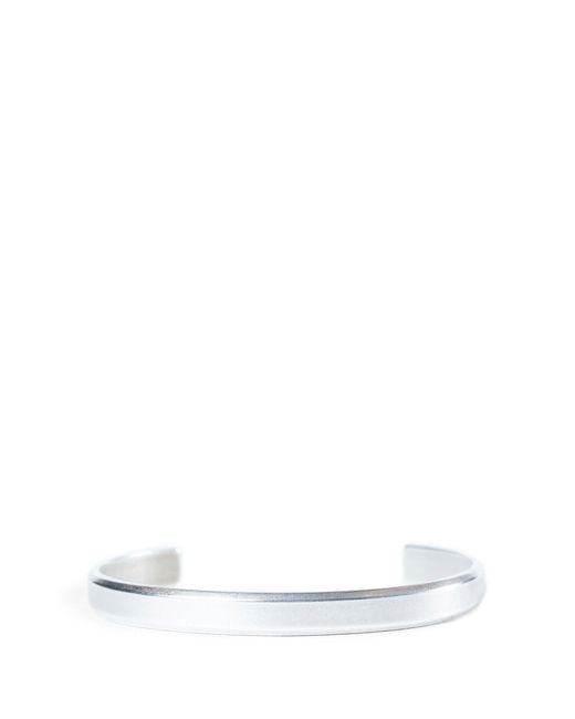 Ann Demeulemeester White Rein Minimalist Squared Bracelet for men