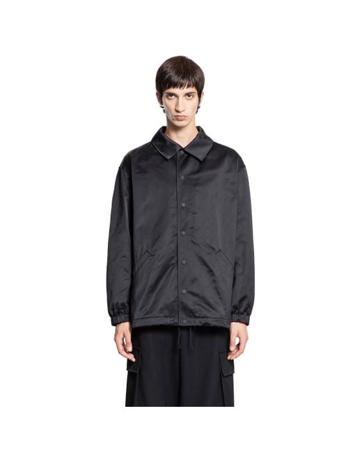 Y-3 Graphic Coach Jacket in Black for Men | Lyst