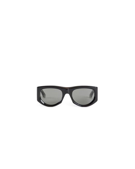 Gucci Gray Rectangular Frame Sunglasses