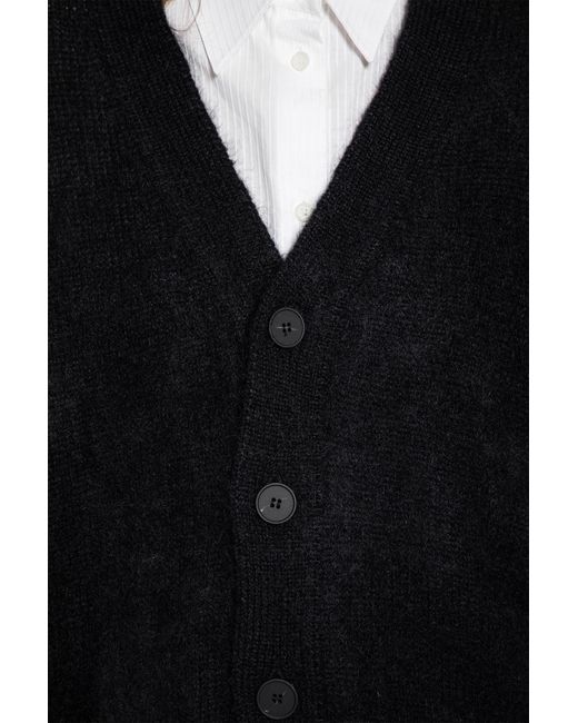 Studio Nicholson Black Trey Cardigan