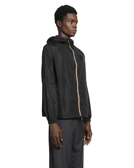 Burberry Black Clapton Windbreaker for men