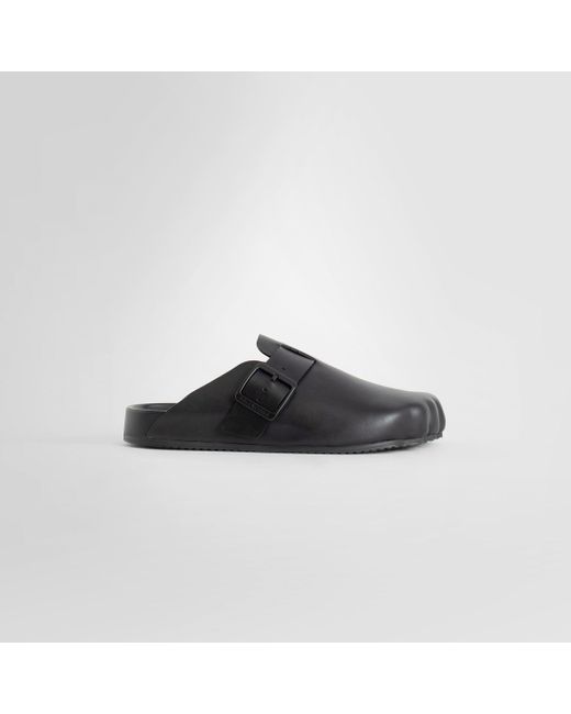 Balenciaga Black Sunday Leather Mules for men