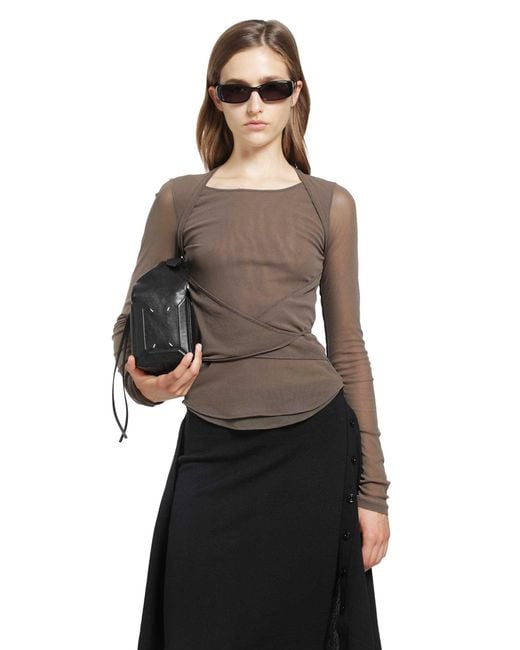 Lemaire Brown Ballerina Knotted Top
