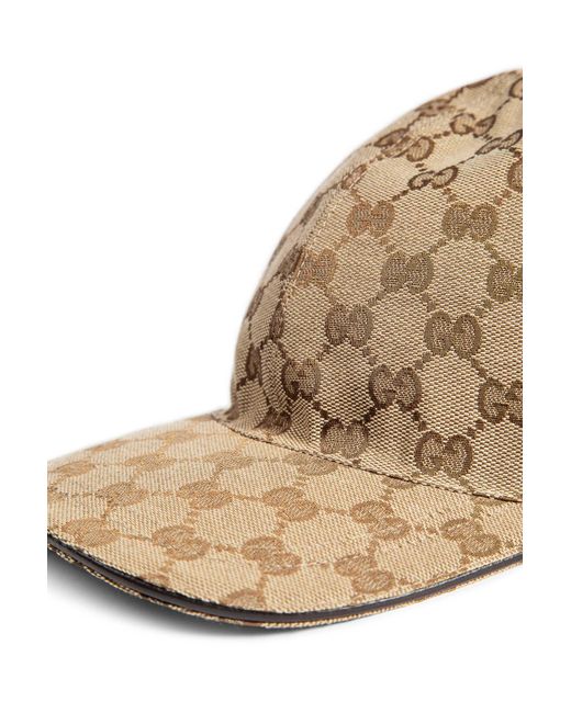 Gucci Natural Gg Canvas Baseball Hat for men