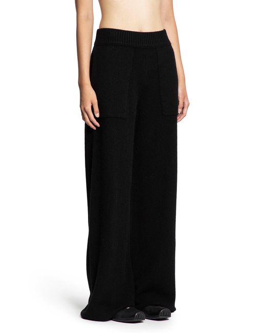 Uma Wang Black Wide Leg Pants