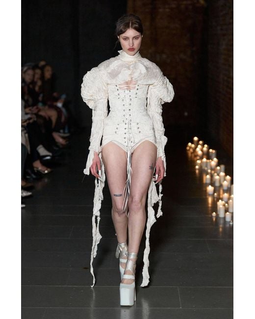 DREAMING ELI White The Royal Daughter Triple Corset Dress