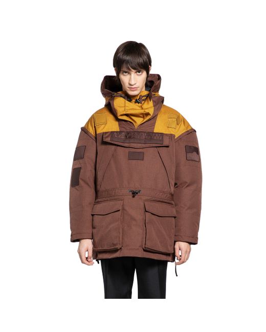 Napapijri Brown Martine Rose Collaboration Skidoo Anorak for men