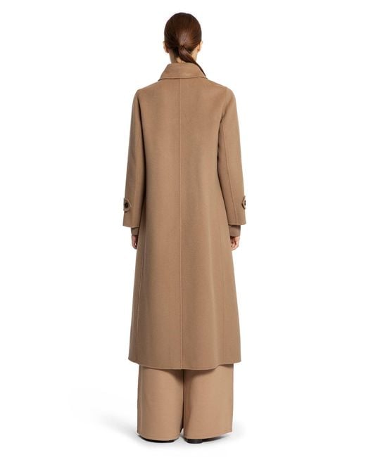 Max Mara Natural Sem Double-Breasted Coat