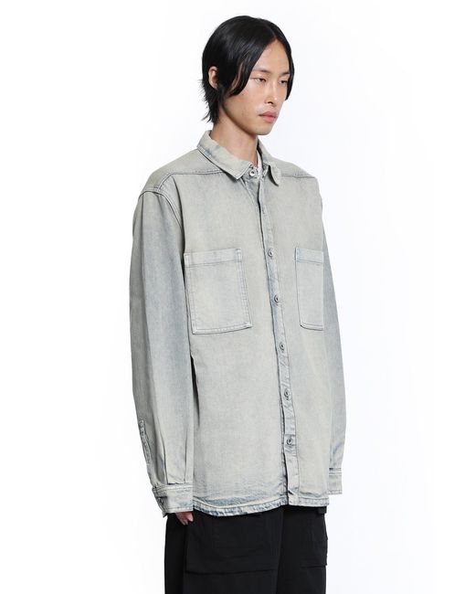 Rick Owens Gray Concordians Jumbo Outershirt for men
