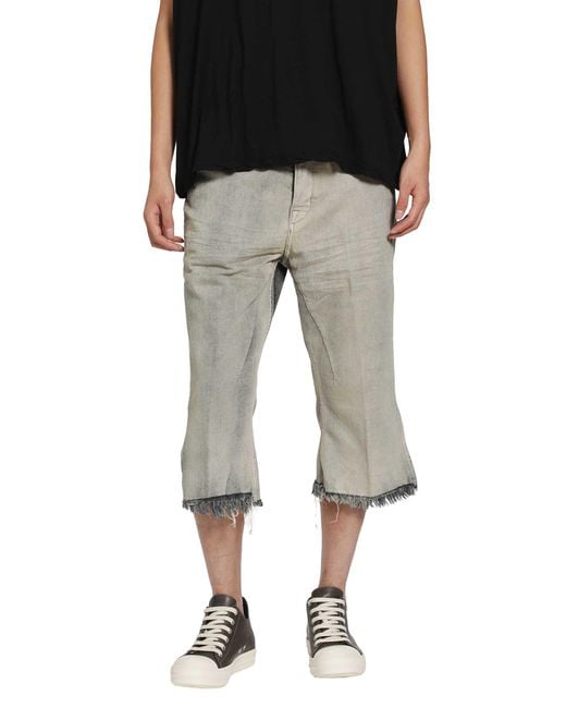 Rick Owens Gray Tower Bolan Cutoffs for men