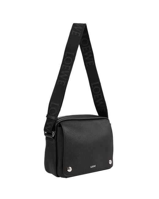 Loewe Black Pebble Messenger Medium for men