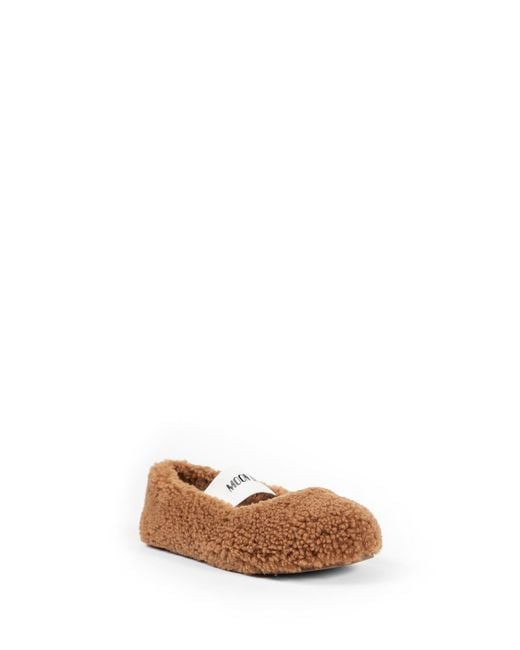 Moon Boot Brown Mb Shearling Ballerinas