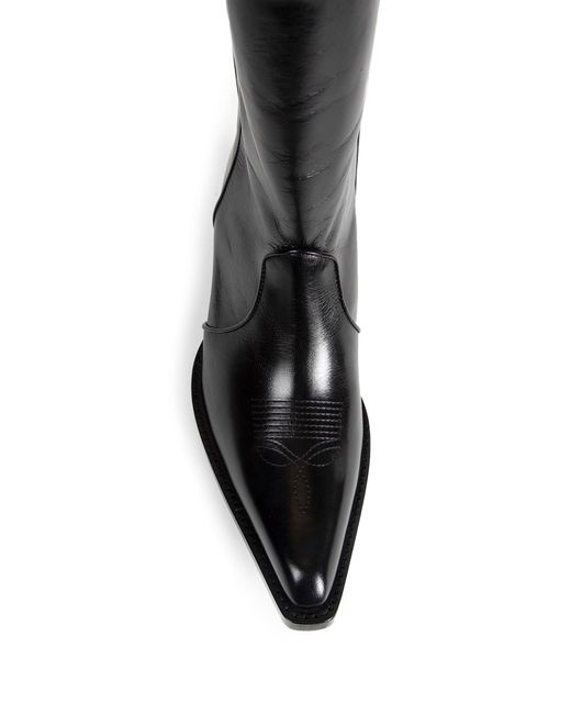 Khaite Black Clive Ankle Boots