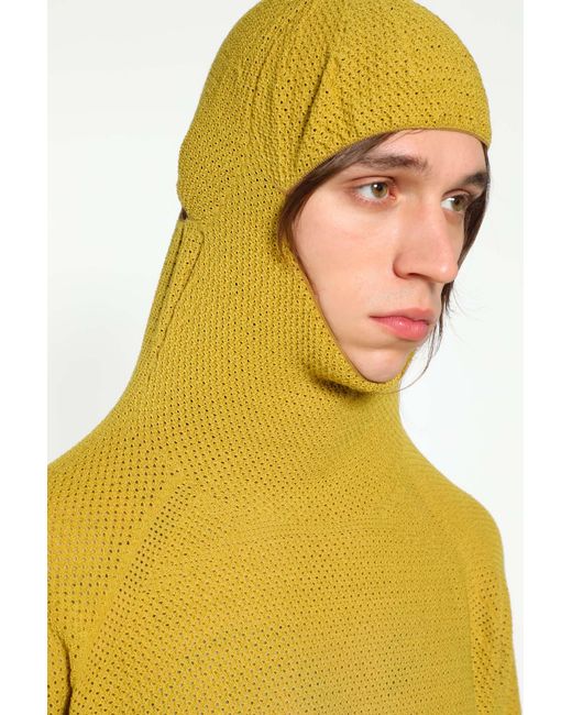 Goldwin 0 Perforated Wholegarment Knit Top in Yellow for Men | Lyst