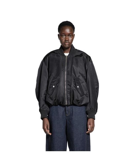 Givenchy Black Cropped Cocoon Bomber