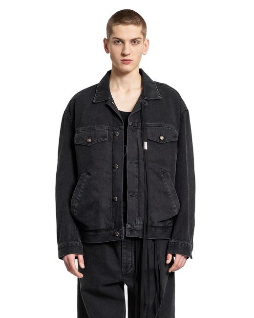 Ann Demeulemeester Black Patrick High-Comfort Denim Jacket for men
