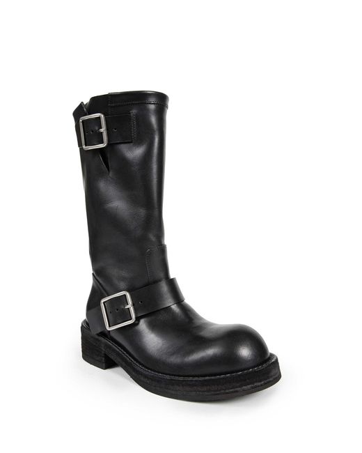 Ann Demeulemeester Black Sarith Biker Boots