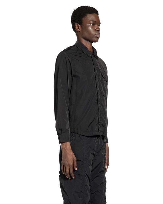 C P Company Black Chrome-R Lens Overshirt for men